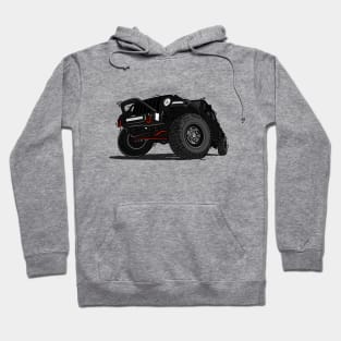 Black Jeep Illustration Hoodie